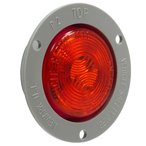 VSM1035F 2-inch 4 diode Red flange mount clearance/marker lamp
