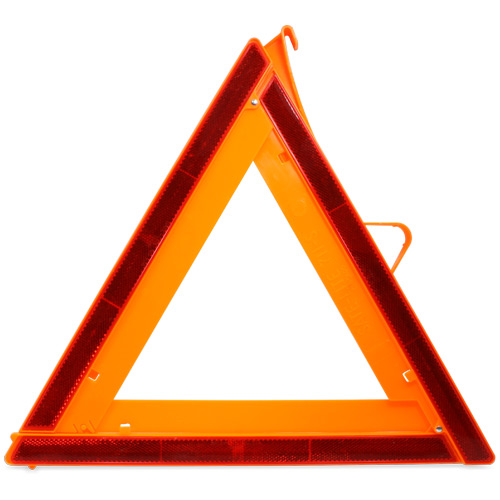 The VSM798 can be quickly unfolded to form a caution triangle with reflectors for making your vehicle more visibile.
