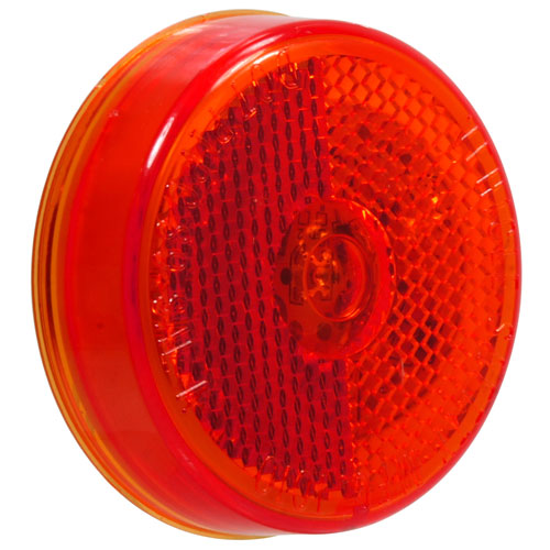 VSM1025 2-inch 4 diode Red clearance/marker lamp with Reflex lens