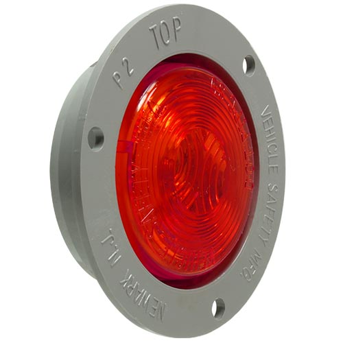 VSM1030F 2-inch Red clearance/marker lamp with flush mount flange