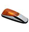 1355A Chrome Cab Marker Lamp with Amber Lens