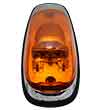 1355A Chrome Cab Marker Lamp with Amber Lens