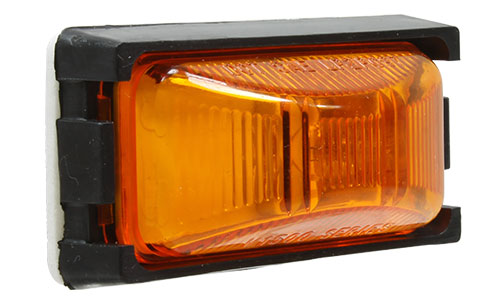 Amber Lamp with 9361 ABS Black Bracket and 9122 Pigtail