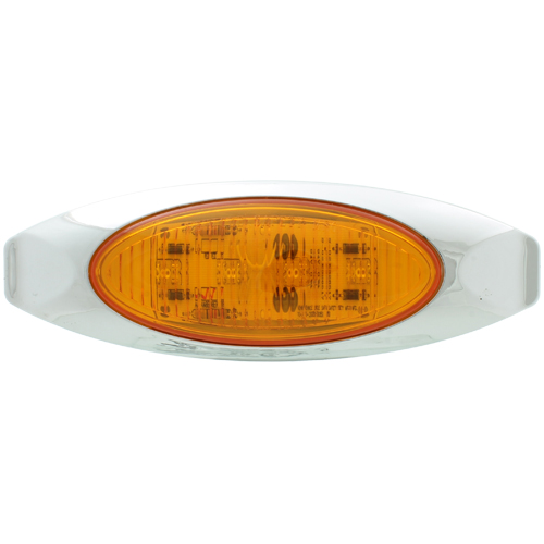 VSM2005A ML2K Amber LED Lamp with Chrome Bezel