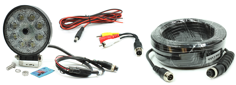VSM 250-8170-HD-10M Includes 250-8170HD Camera with 10-Meter Video Extension Harness, DC Power Harness, and RCA Video Adapter