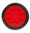 4454 10-Diode Red S/T/T Lamp with Rubber Open-Back Grommet