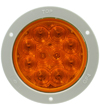 4457A 10-Diode Amber Auxiliary Lamp with Grey Flange Mount