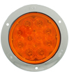 4459A 10-Diode Amber Auxiliary Lamp with Chrome Flange Mount