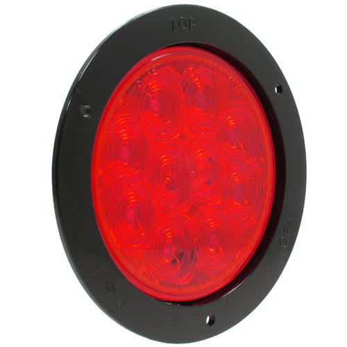 VSM4468 4-inch 10-diode red stop/tail/turn signal lamp with black flange