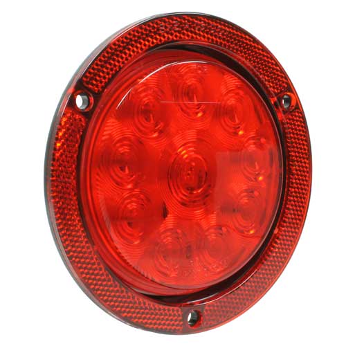 VSM4468RF reflective flange-mount 4-inch 10-diode red stop/tail/turn signal lamp