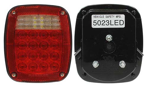 VSM5023LED 3 Stud Combination Lamp, Peterbilt 16-06291, Volvo/GM 80678553