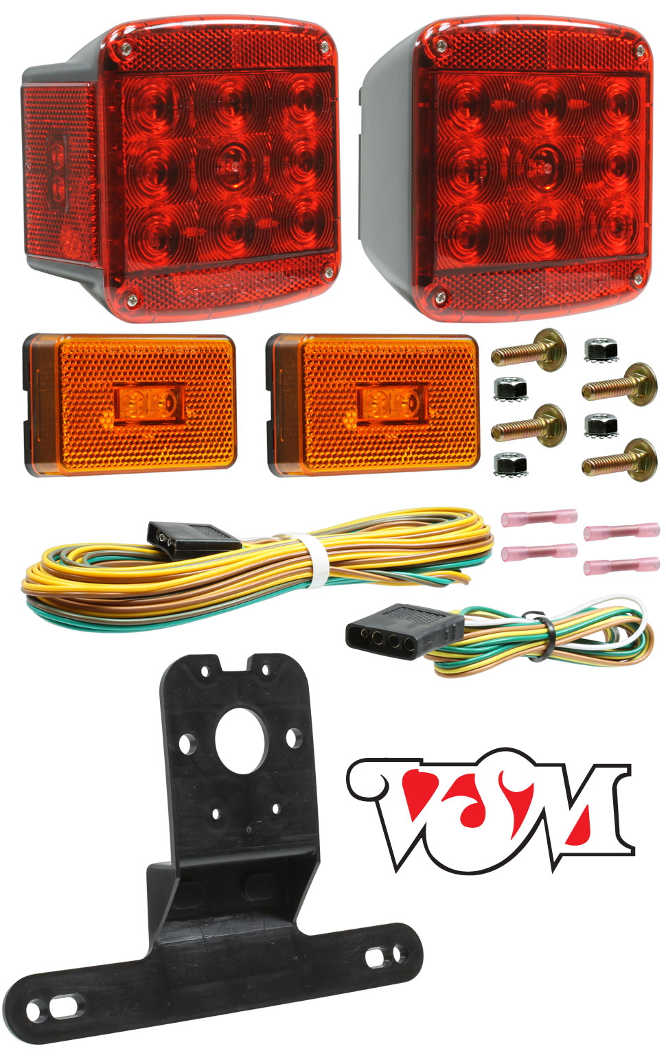 VSM5551DK LED Universal Trailer Light Kit with Sumbersible Lamps