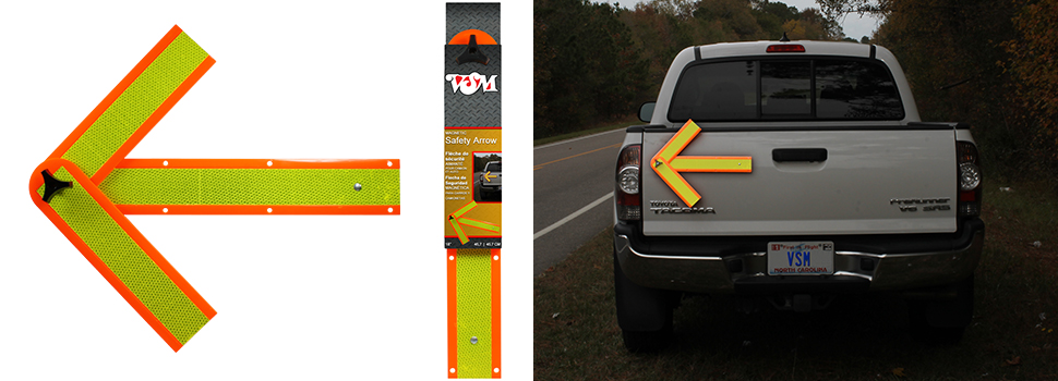 VSM 799 Fold-Up Safety Arrow with Magnetic Mounts