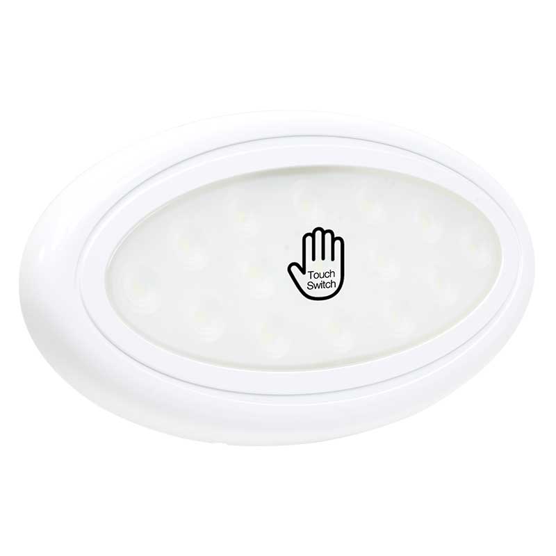 9369WT Universal Surface Mount LED Dome Lamp with Frosted Lens