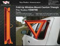 Universal Fold-Away High Visibility Caution Triangle