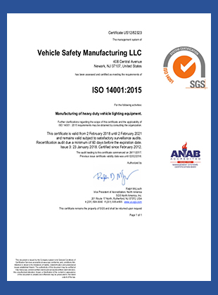 VSM ISO 14001:2015 certification
