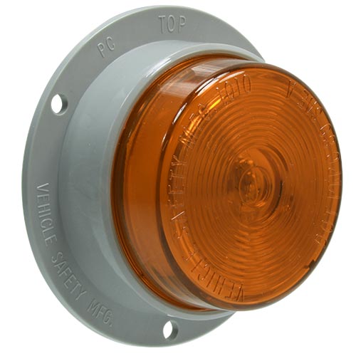 VSM1010ASF 2.5-inch Amber clearance/marker lamp with surface mount flange