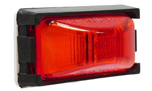 Red Lamp with 9361 ABS Black Bracket and 9122 Pigtail